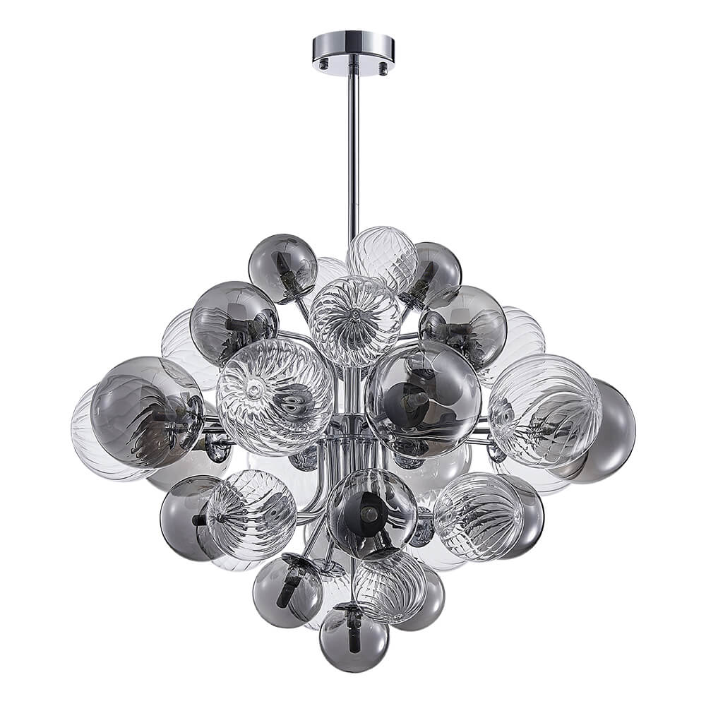 (OpenBox) Cluster Glass Globe Bubble Chandelier 23.6/31.5 Wide Large Chandelier