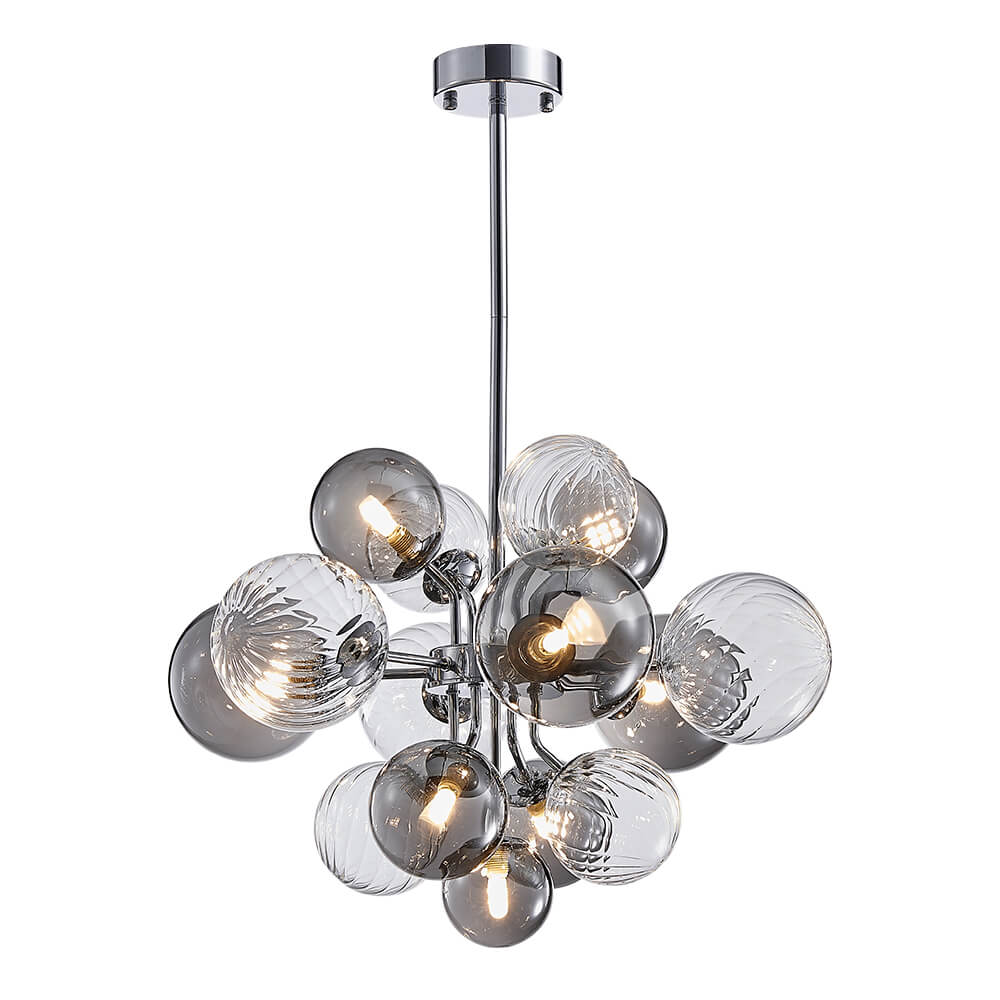 (OpenBox) Cluster Glass Globe Bubble Chandelier 23.6/31.5 Wide Large Chandelier
