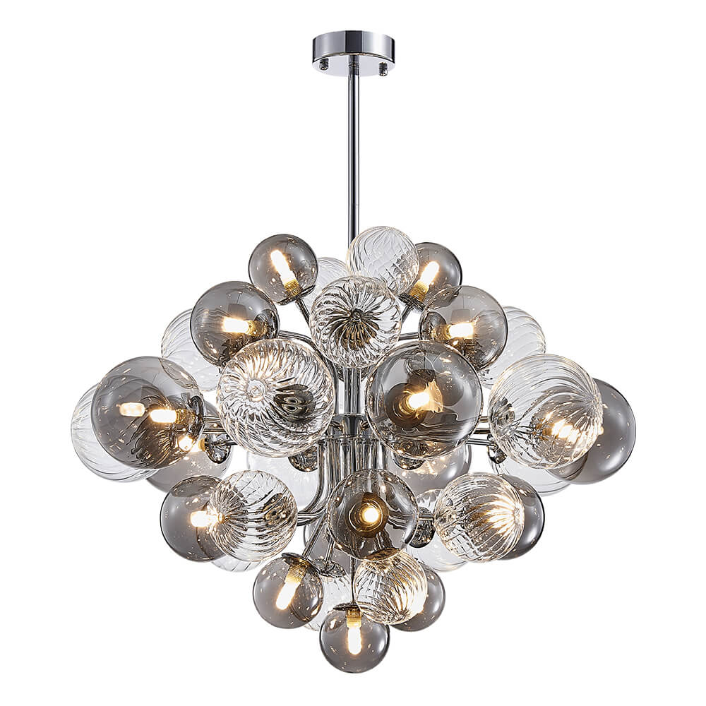 (OpenBox) Cluster Glass Globe Bubble Chandelier 23.6/31.5 Wide Large Chandelier
