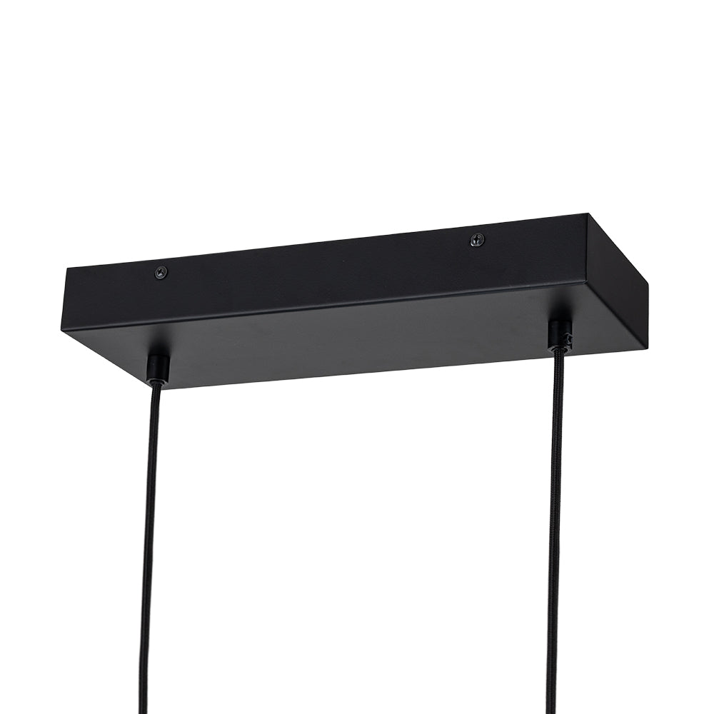 (OpenBox) Dimmable LED Linear Oak Wood Kitchen Island Pendant