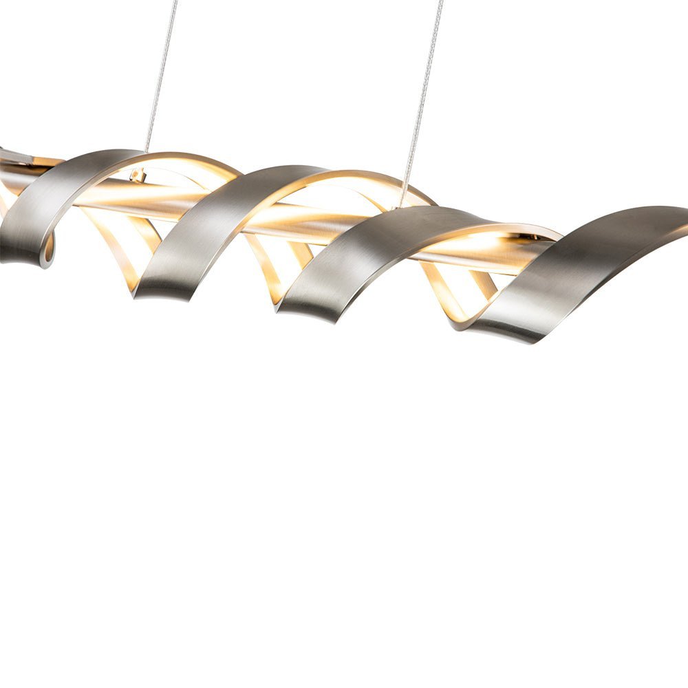(OpenBox) Dimmable Wavy Linear LED Kitchen Island Pendant