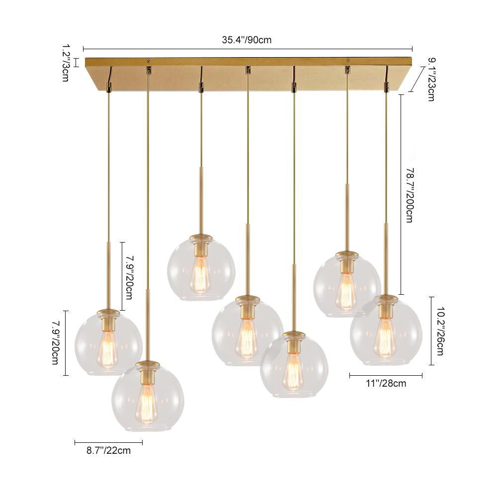 (OpenBox) Globe Cluster Kitchen Island Pendant Light