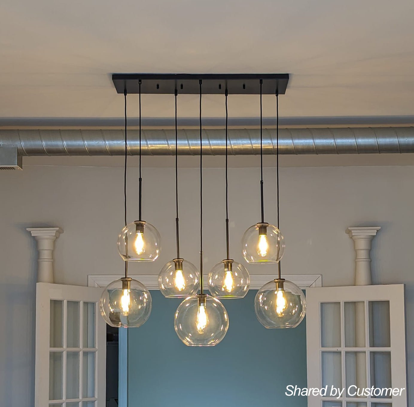 (OpenBox) Globe Cluster Kitchen Island Pendant Light