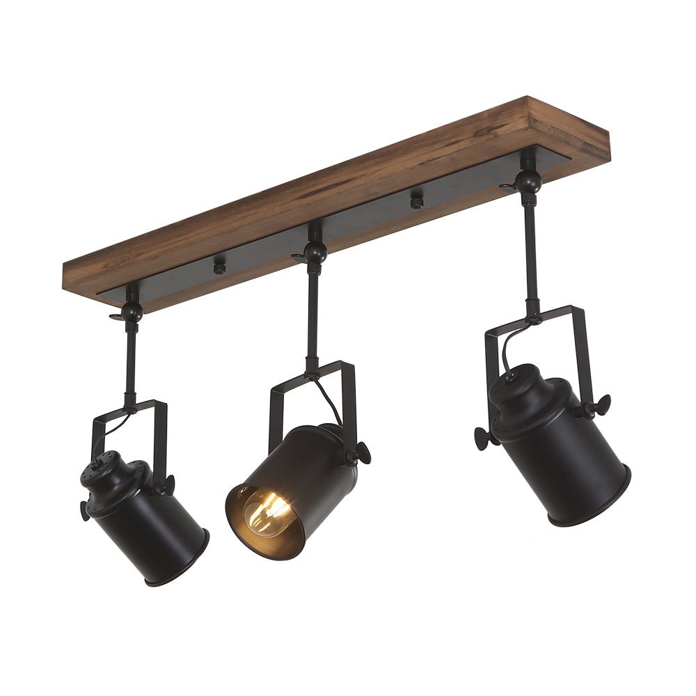 (OpenBox) Industrial 3-Light Semi Flush Track Light