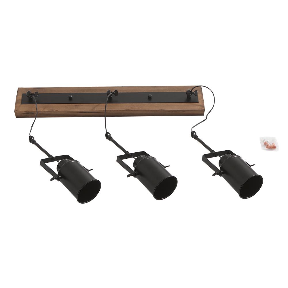 (OpenBox) Industrial 3-Light Semi Flush Track Light