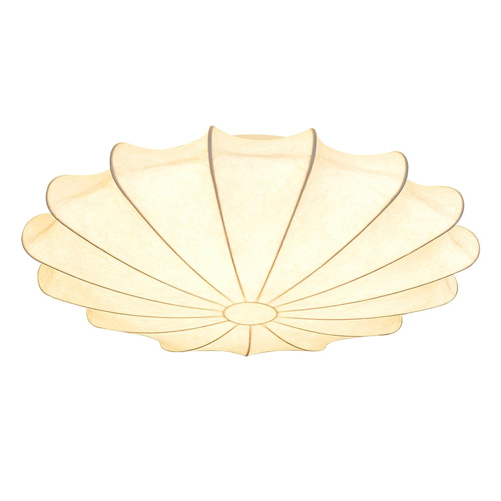 (OpenBox) Mid-Century Modern White Flush Mount Light
