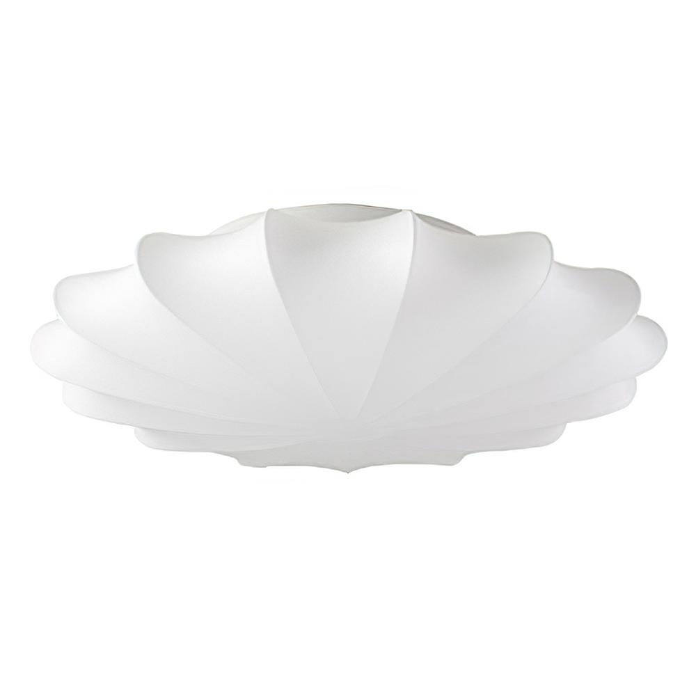 (OpenBox) Mid-Century Modern White Flush Mount Light