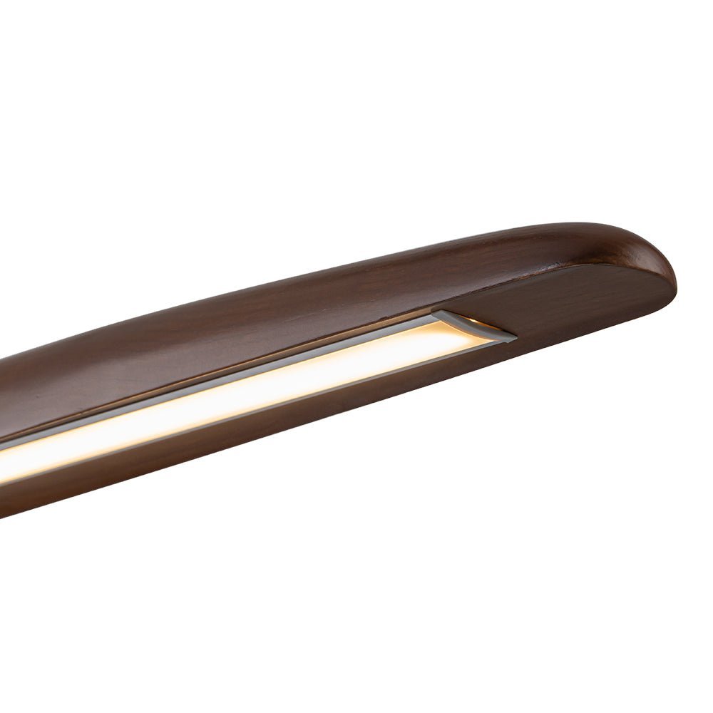 (OpenBox) Minimalist Linear Wood Dimmable LED Island Pendant