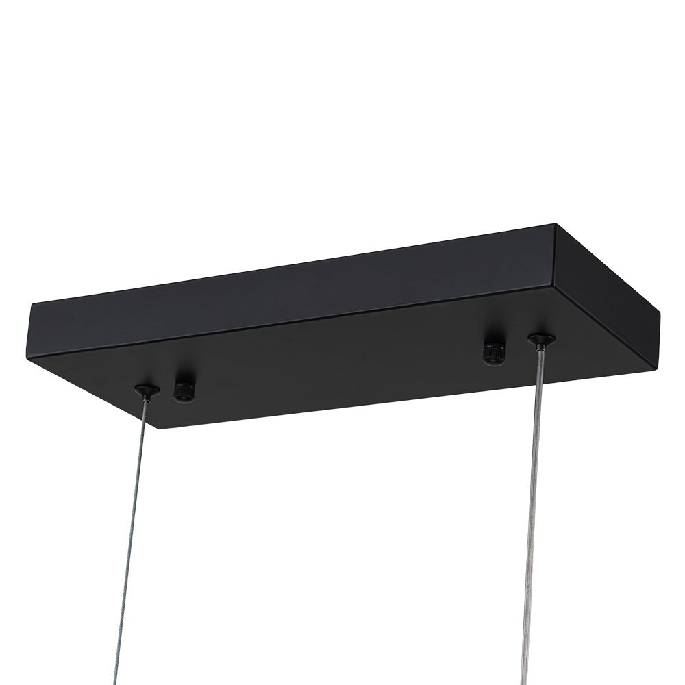 (OpenBox) Minimalist Linear Wood Dimmable LED Island Pendant