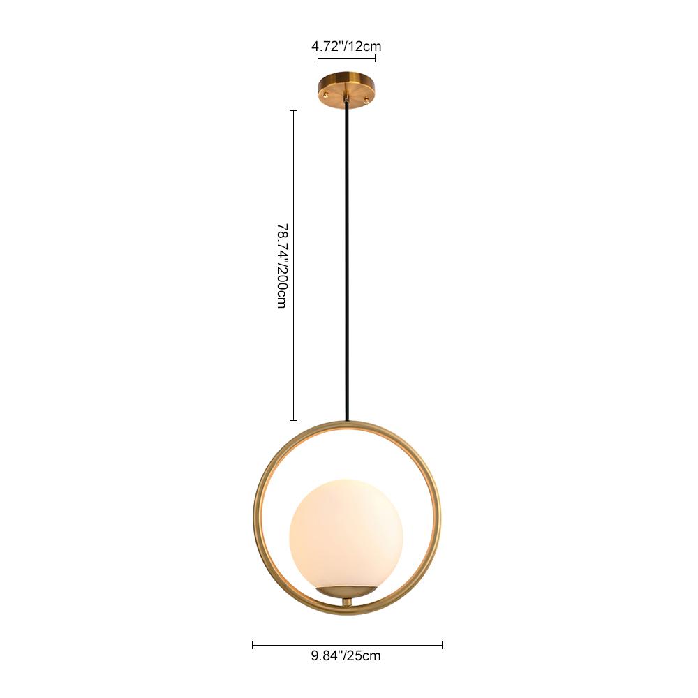 (OpenBox) Modern 1-ring Globe Pendant Light