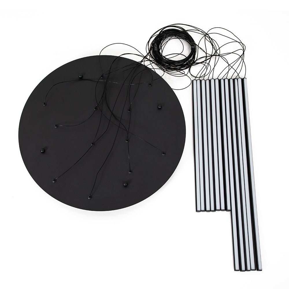 (OpenBox) Modern 12-Light Black Cluster Tube LED Pendant Light