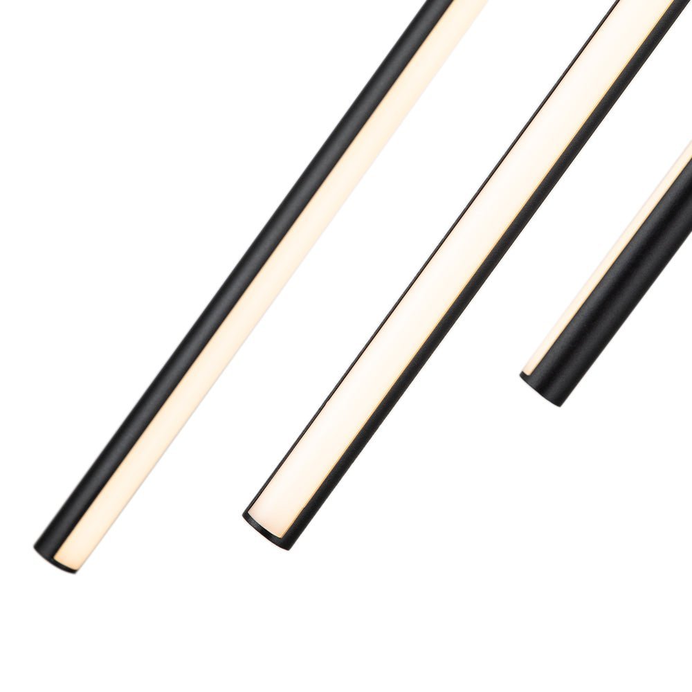(OpenBox) Modern 12-Light Black Cluster Tube LED Pendant Light