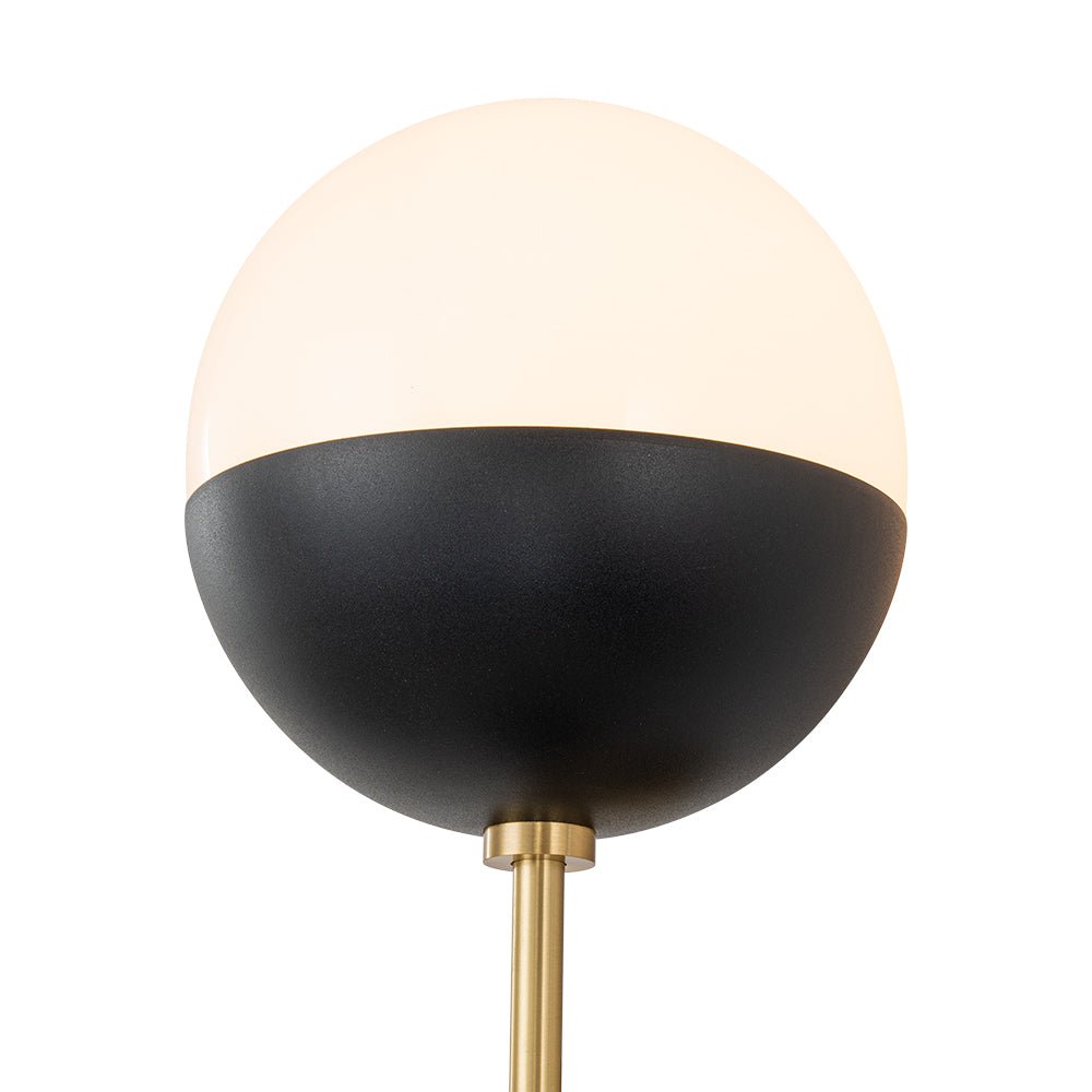 (OpenBox) Modern 2-Light Opal Glass Globe Wall Sconce