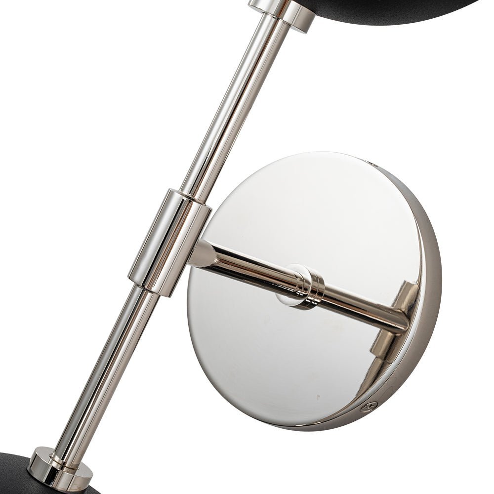 (OpenBox) Modern 2-Light Opal Glass Globe Wall Sconce