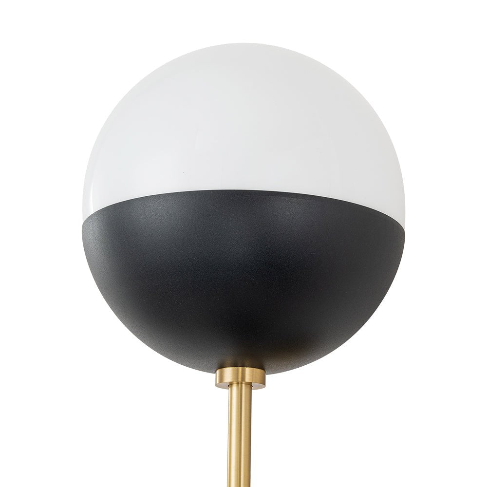 (OpenBox) Modern 2-Light Opal Glass Globe Wall Sconce