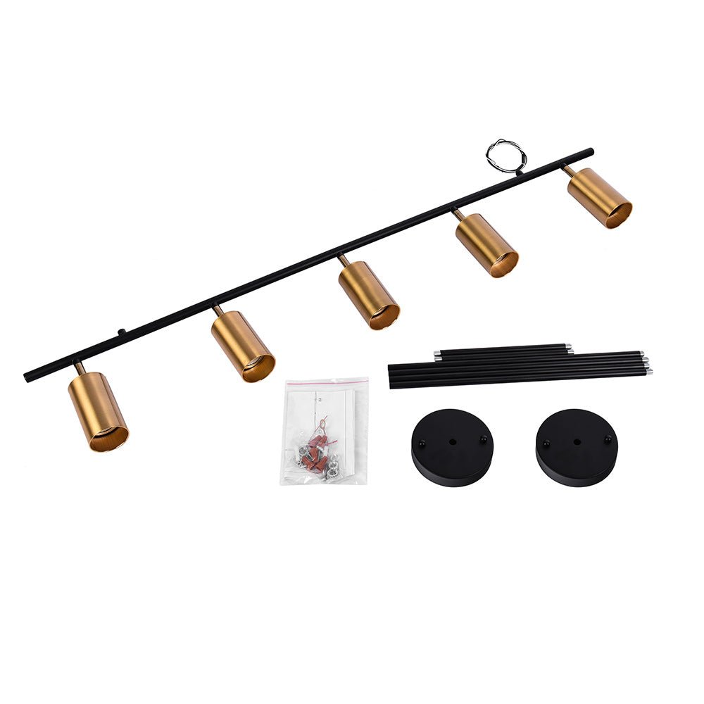 (OpenBox) Modern 5-Light Linear Semi Flush Track Light