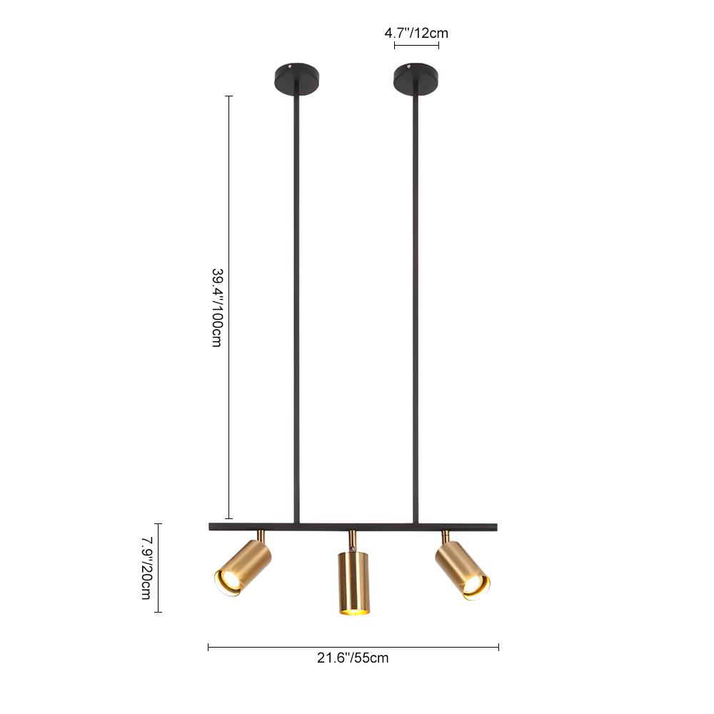 (OpenBox) Modern 5-Light Linear Semi Flush Track Light