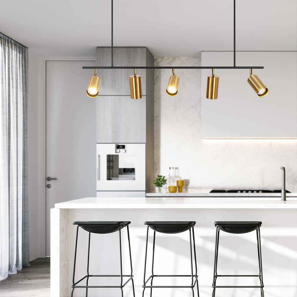 (OpenBox) Modern 5-Light Linear Semi Flush Track Light