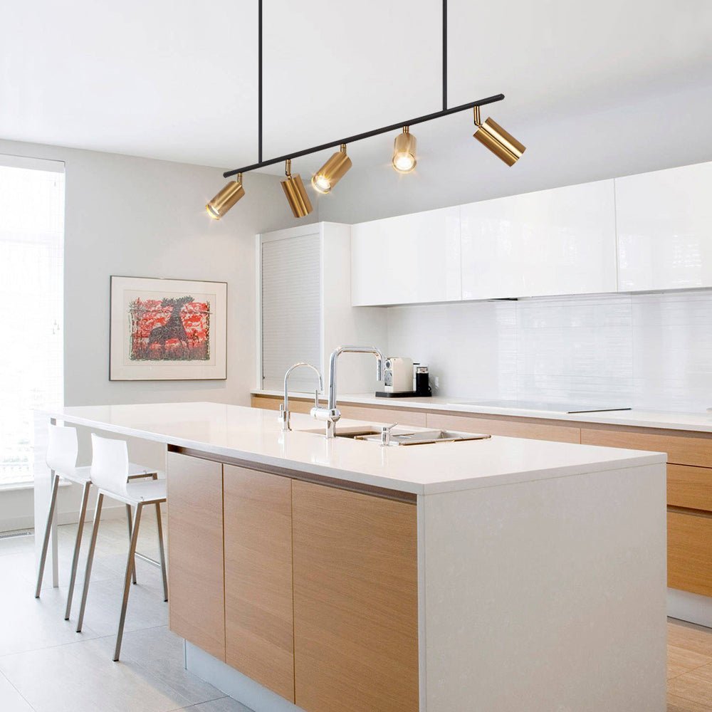 (OpenBox) Modern 5-Light Linear Semi Flush Track Light