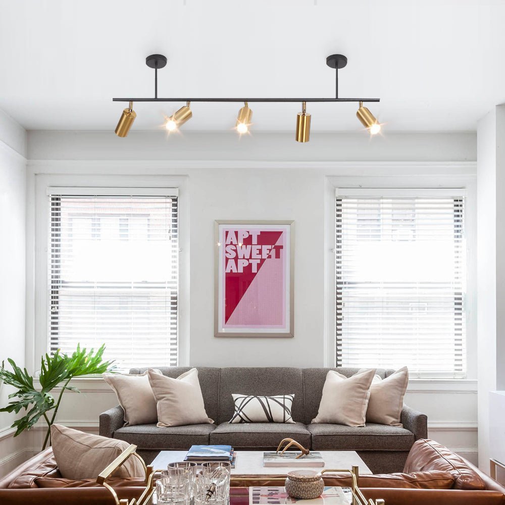 (OpenBox) Modern 5-Light Linear Semi Flush Track Light
