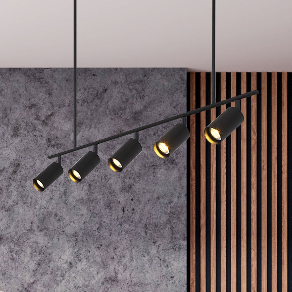 (OpenBox) Modern 5-Light Linear Semi Flush Track Light