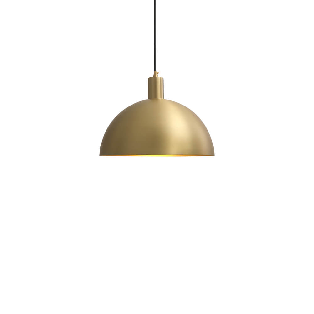 (OpenBox) Modern Brass Single Dome Pendant Light