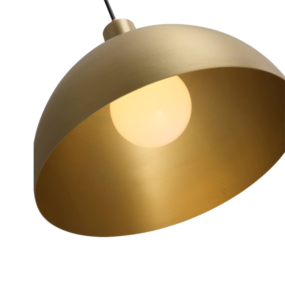 (OpenBox) Modern Brass Single Dome Pendant Light
