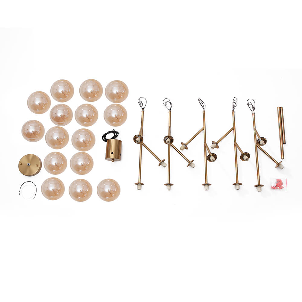 (OpenBox) Modern Sputnik Branching Bubble Chandelier