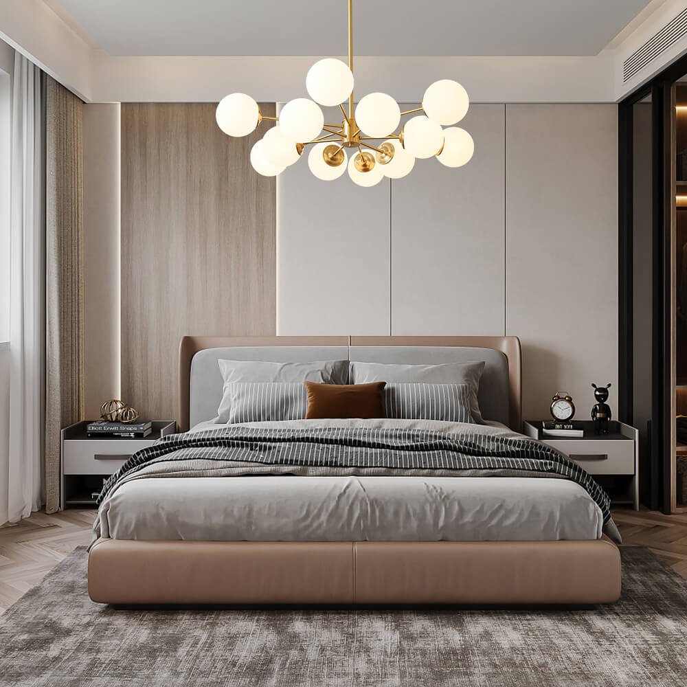 (OpenBox) Opal Glass Globe Sputnik Chandelier