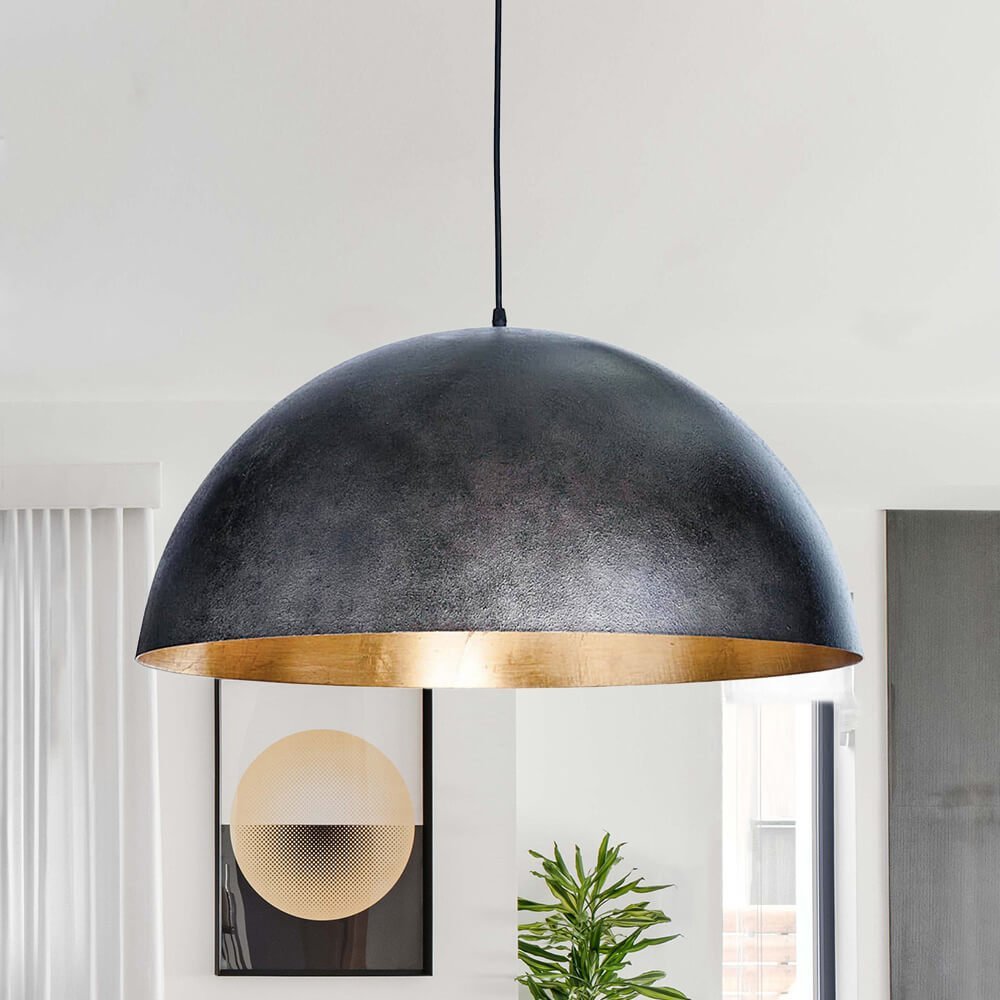 (OpenBox) Oversized Metal Dome Pendant Light