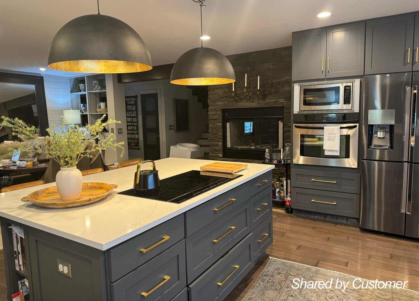 (OpenBox) Oversized Metal Dome Pendant Light