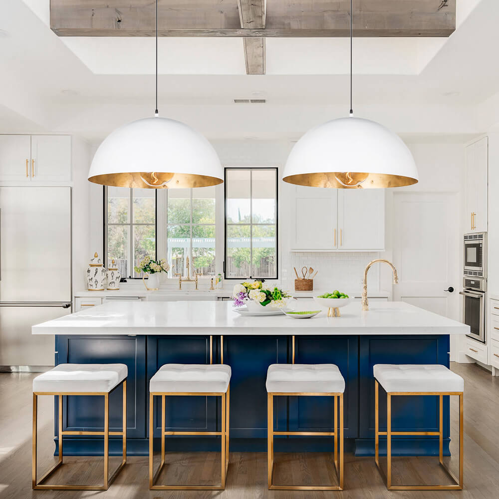(OpenBox) Oversized Metal Dome Pendant Light