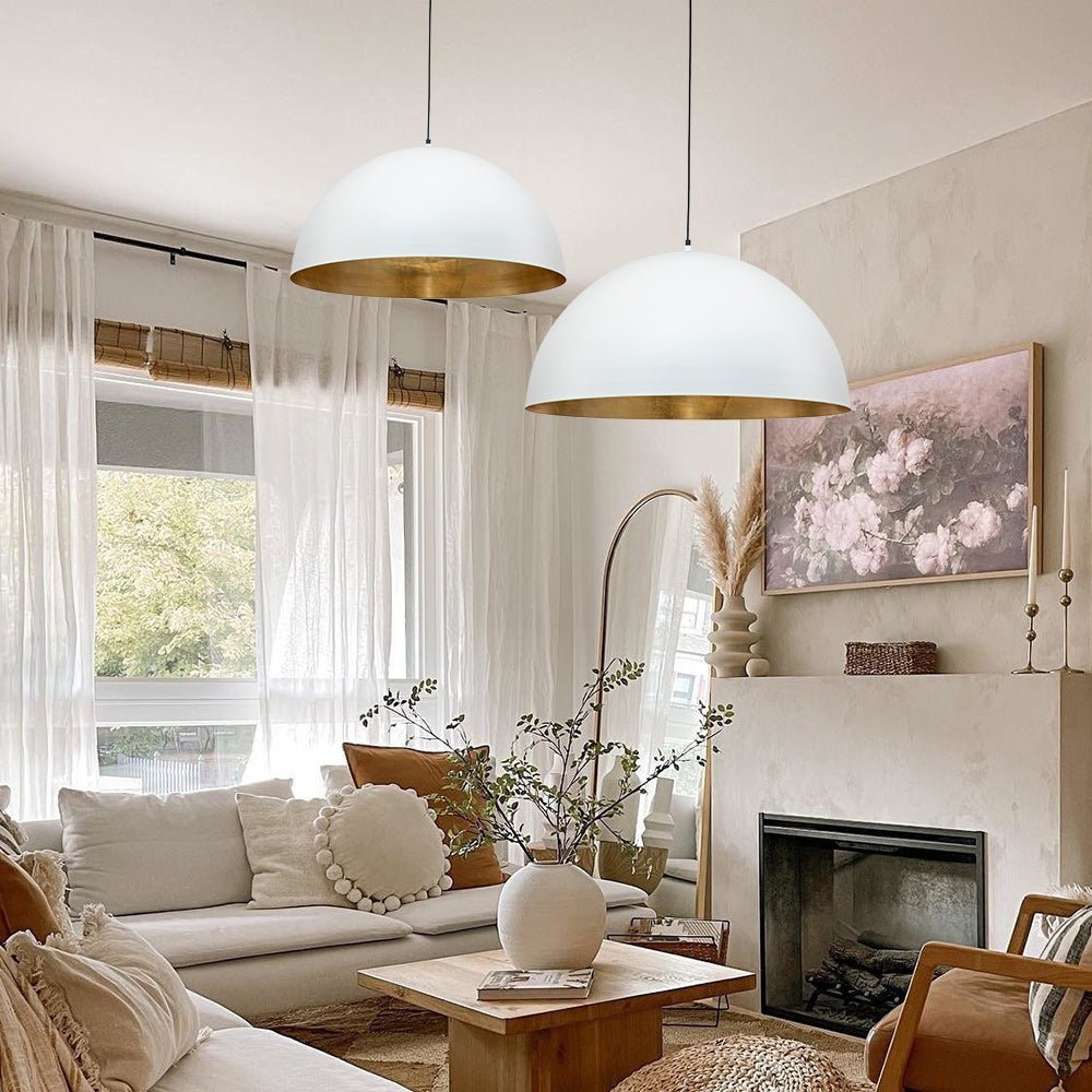 (OpenBox) Oversized Metal Dome Pendant Light