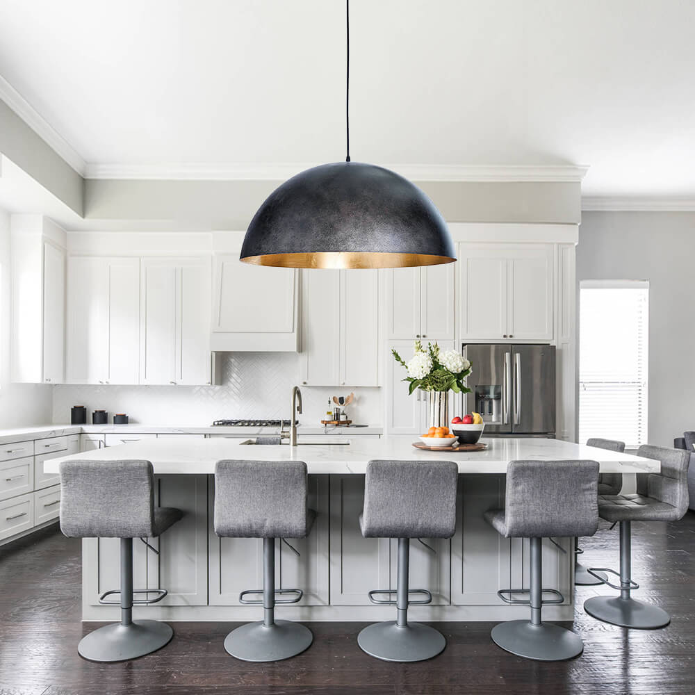 (OpenBox) Oversized Metal Dome Pendant Light