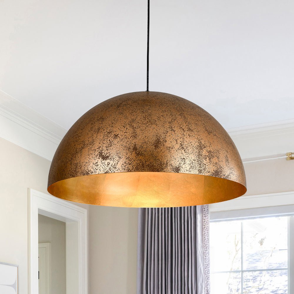 (OpenBox) Oversized Metal Dome Pendant Light