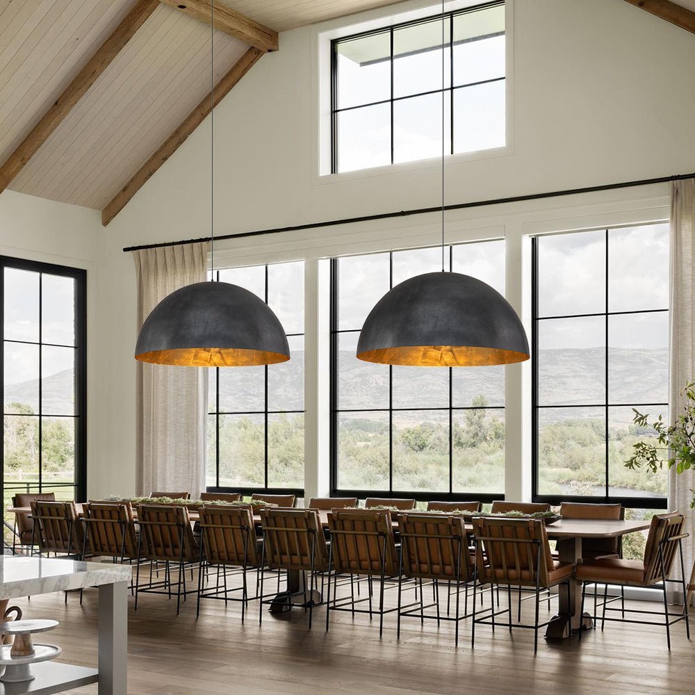 (OpenBox) Oversized Metal Dome Pendant Light