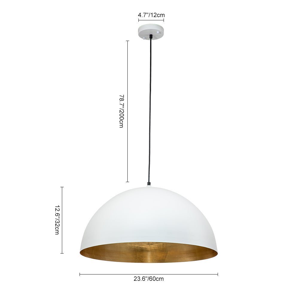 (OpenBox) Oversized Metal Dome Pendant Light