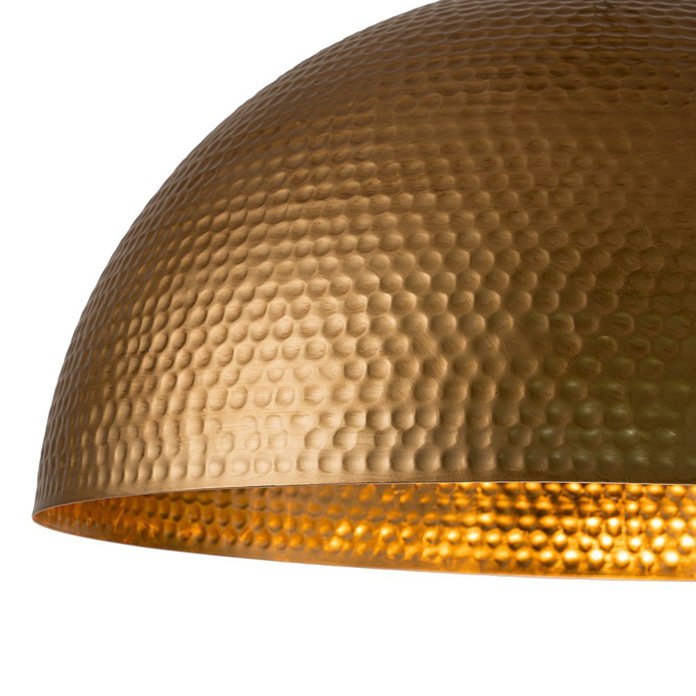 (OpenBox) Vintage Luxe Oversized Hammered Dome Pendant