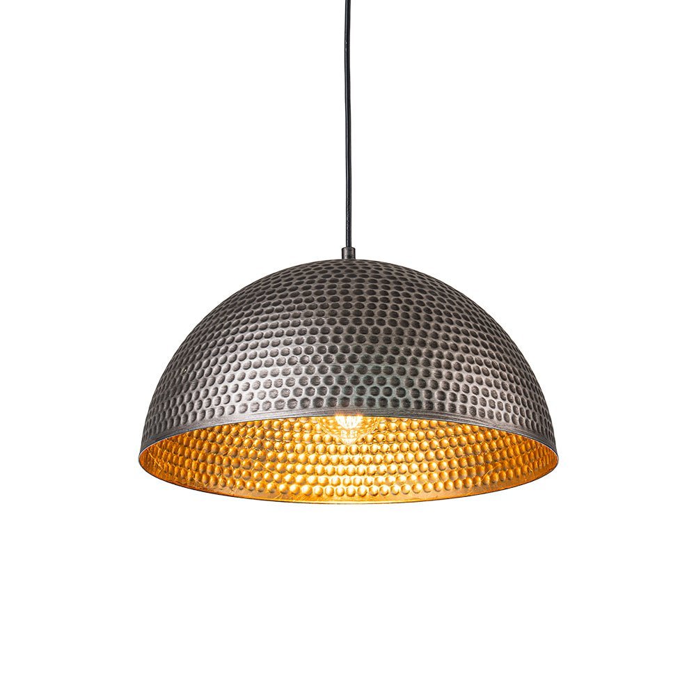 (OpenBox) Vintage Luxe Oversized Hammered Dome Pendant
