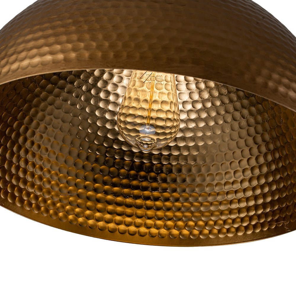 (OpenBox) Vintage Luxe Oversized Hammered Dome Pendant