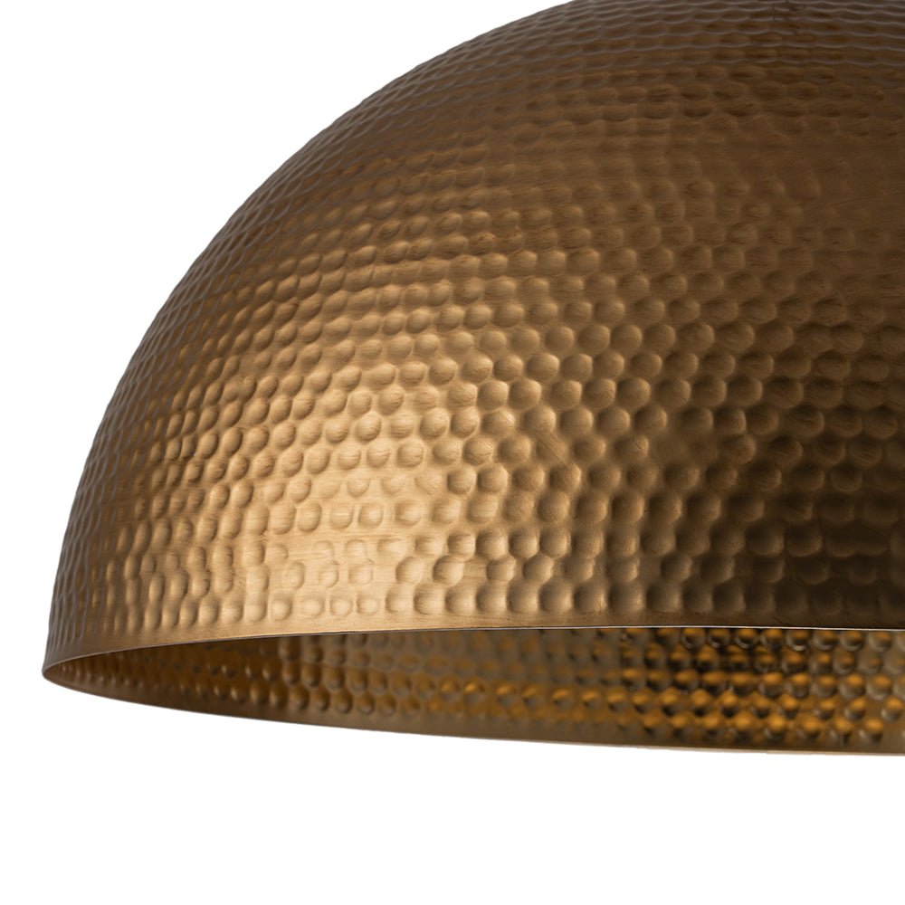(OpenBox) Vintage Luxe Oversized Hammered Dome Pendant