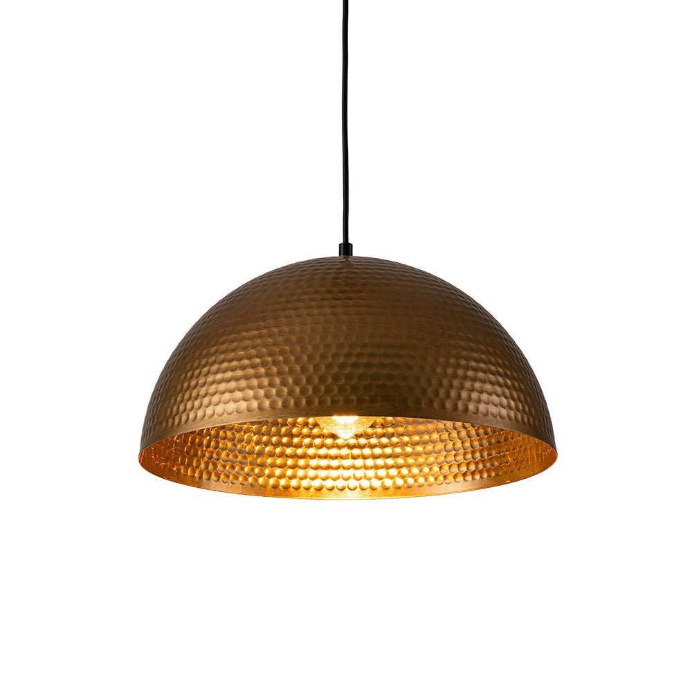 (OpenBox) Vintage Luxe Oversized Hammered Dome Pendant