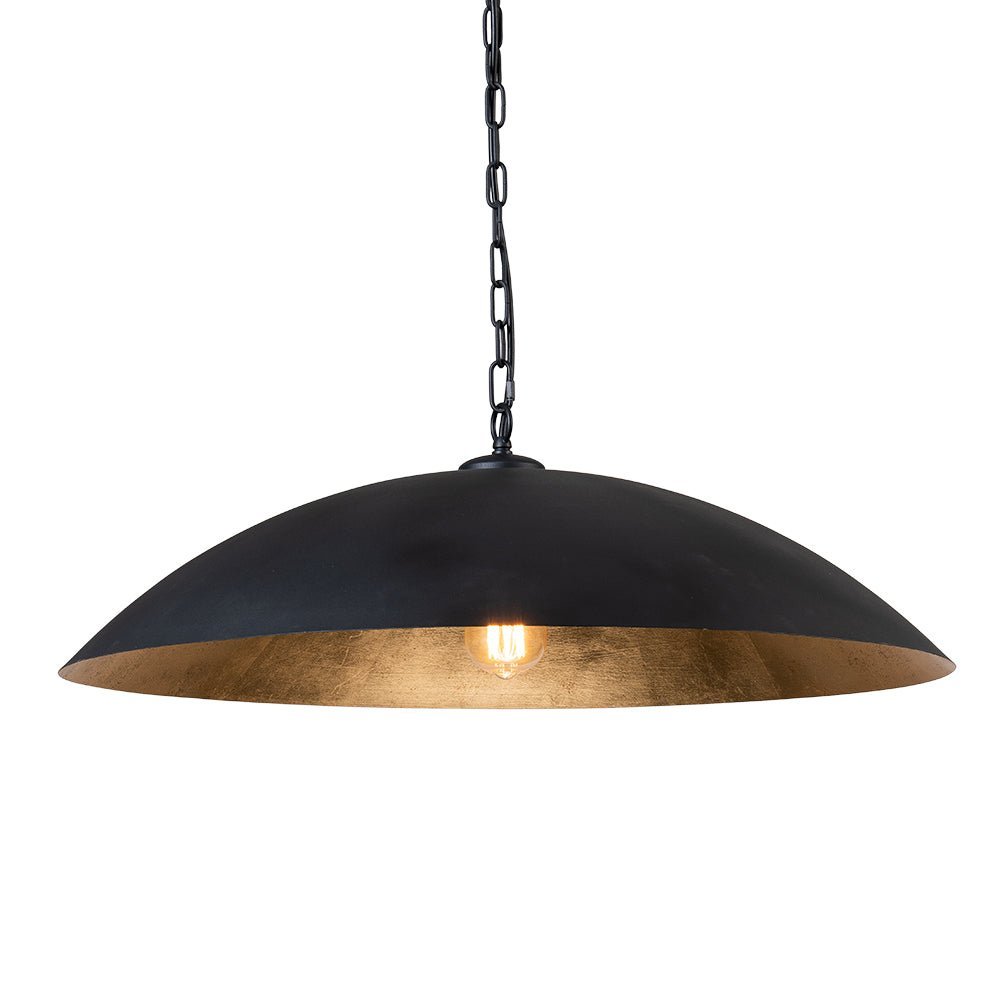 (OpenBox) Vintage Oversized Flat Dome Metal Pendant Light