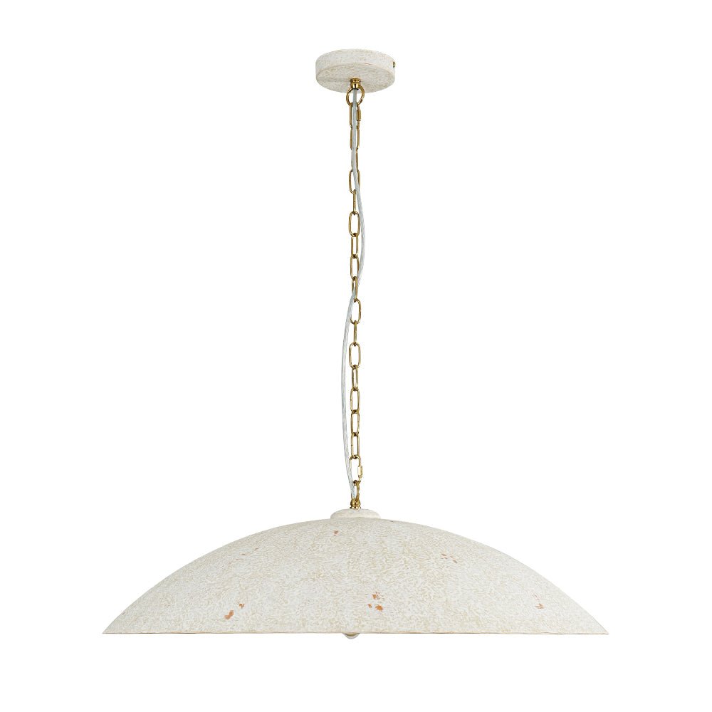 (OpenBox) Vintage Oversized Flat Dome Metal Pendant Light