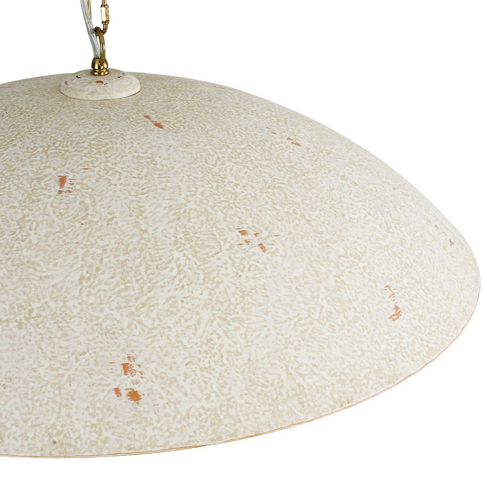 (OpenBox) Vintage Oversized Flat Dome Metal Pendant Light