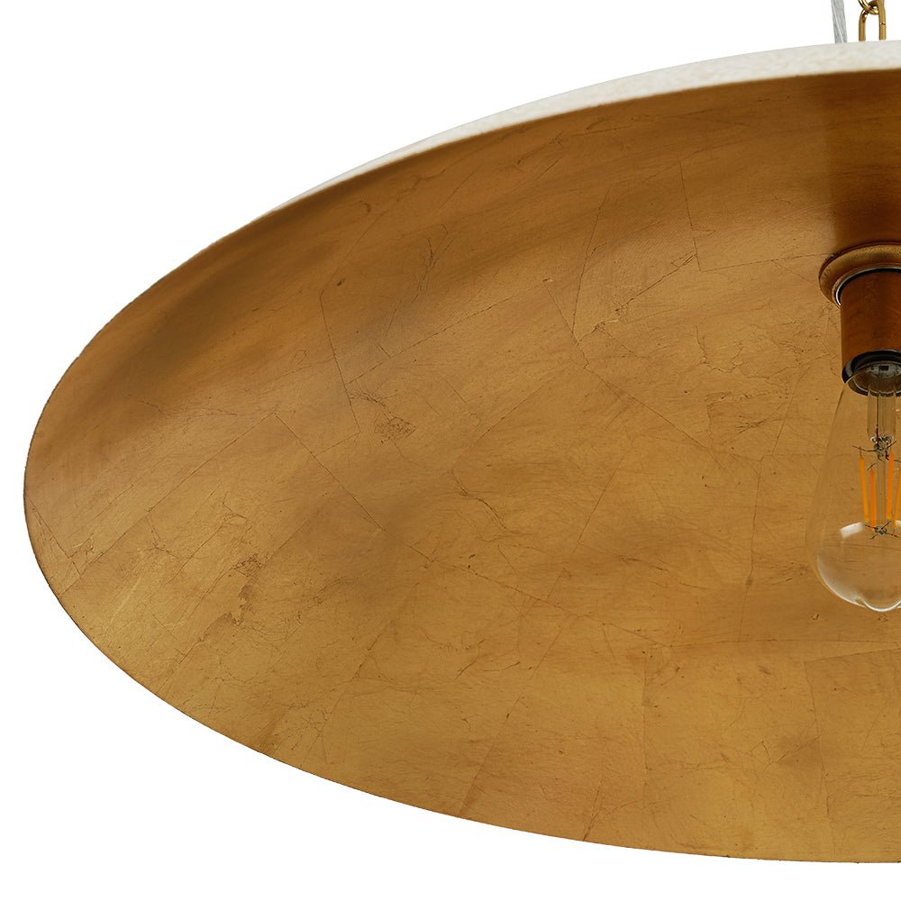 (OpenBox) Vintage Oversized Flat Dome Metal Pendant Light