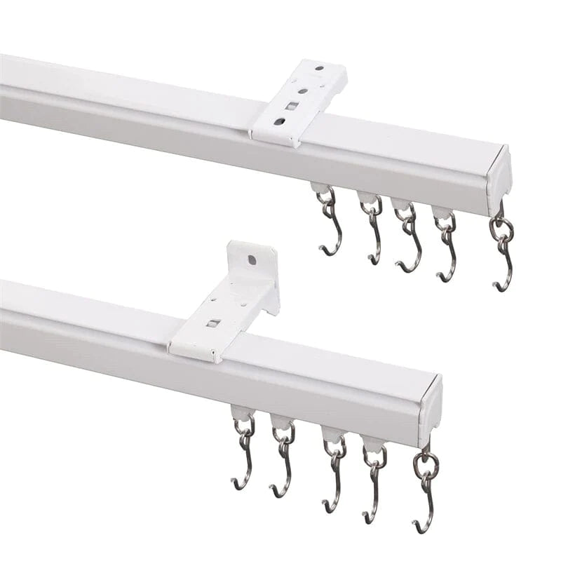 Ceiling or Wall Mounted Pulse Track Kit For Drapery Curtain Room Divider