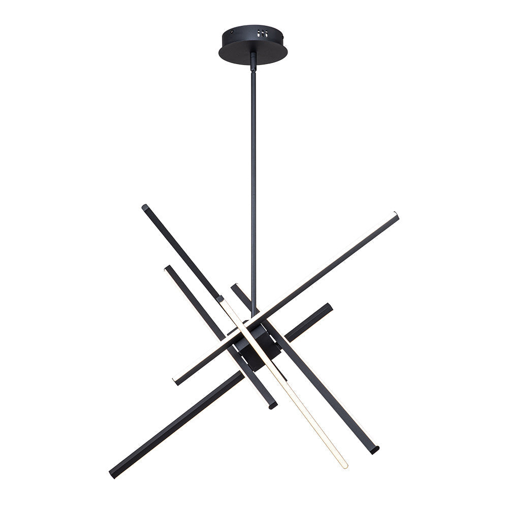 6-Light LED Rod Sputnik Chandelier