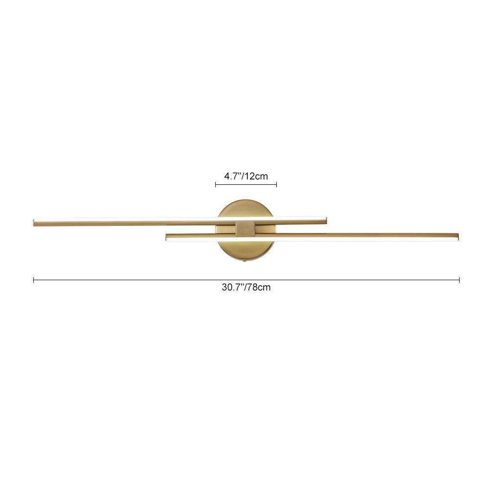 Contemporary Dimmable Linear LED Semi Flush Mount Light