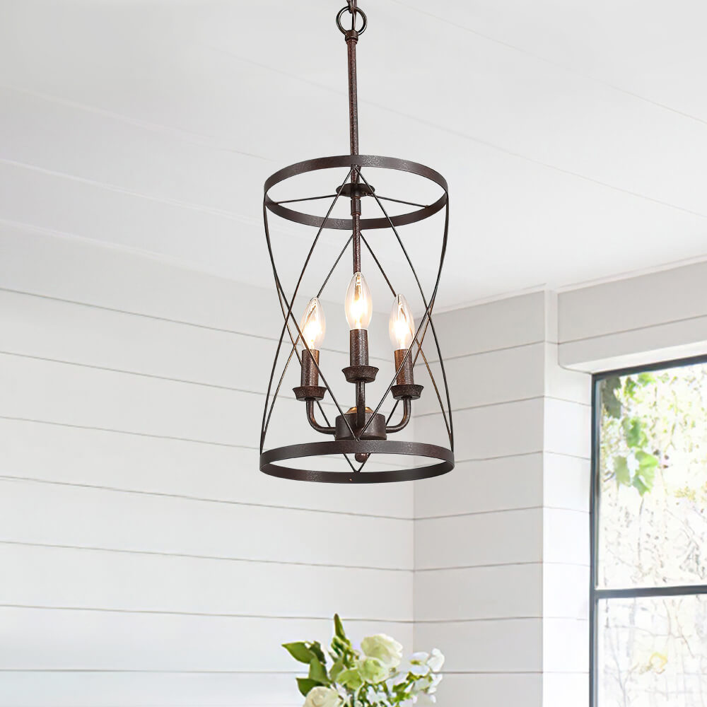 Farmhouse Metal Cylinder Pendant Light
